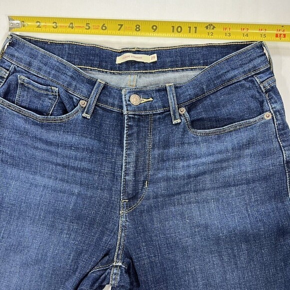 Levis‎ Classic Straight Women Stretch Jeans Blue Size 8S W29 L28 - Picture 8 of 11